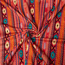 〔各色あり〕〔各色あり〕〔1m単位切り売り〕南インドのトライバルストライプ布〔約109cm〕 - サブ5