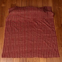 〔1m単位切り売り〕伝統息づく南インドから　昔ながらの更紗模様布〔約105cm〕レンガ系 - サブ2