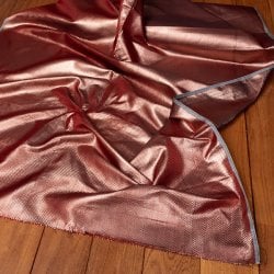 〔1m単位切り売り〕インドの伝統模様布〔約108cm〕カッパー系