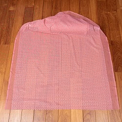 〔各色あり〕〔1m単位切り売り〕ひし形の刺繍がかわいい　インドのシフォン生地布〔約113cm〕 - サブ2