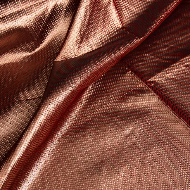 〔1m切り売り〕インドの伝統模様布 〔幅約110cm〕 7 - ドット柄が特徴的です。