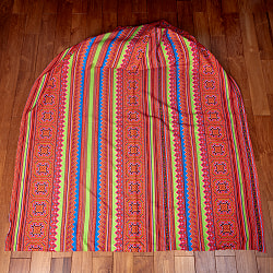 〔1m単位切り売り〕モン族の刺繍風プリントファブリック　生地　少数民族　フォークロア　民俗的　トライバル〔約159cm〕 - サブ2