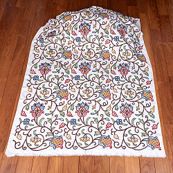 〔1m単位切り売り〕カシミールの職人手作り　アーリ刺繍生地　ウール刺繍糸による贅沢な刺繍〔約127cm〕 - サブ2