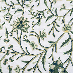 〔1m単位切り売り〕カシミールの職人手作り　アーリ刺繍生地　ウール刺繍糸による贅沢な刺繍〔約127cm〕 - サブ4