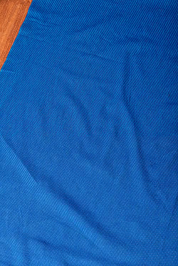 〔各色あり〕〔1m単位切り売り〕南インドのシンプル・ストライプコットン布〔幅約108cm〕 - サブ3