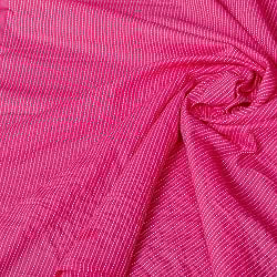 〔各色あり〕〔1m単位切り売り〕南インドのシンプル・ストライプコットン布　ランニング・ステッチ〔幅約108cm〕 - サブ5