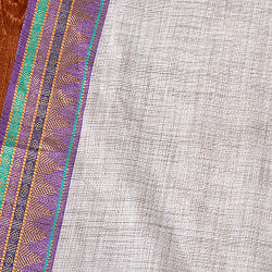 〔各色あり〕〔1m単位切り売り〕南インドのシンプルコットン布　シャンブレー〔幅約110cm〕 - サブ4