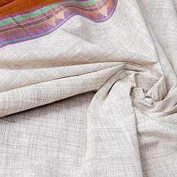 〔各色あり〕〔1m単位切り売り〕南インドのシンプルコットン布　シャンブレー〔幅約110cm〕 - サブ5