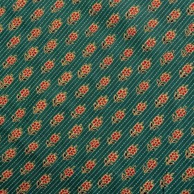 〔1m単位切り売り〕カンタ刺繍がかわいい ボタニカルデザインの布 フォレスト系〔幅約108cm〕(MB-RSCLTH-1640)