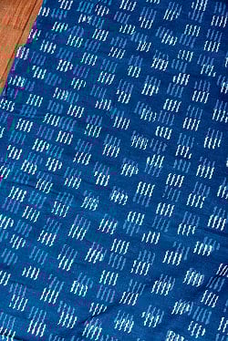 〔1m単位切り売り〕インドの伝統息づく　昔ながらの木版インディゴ藍染布　ネイビー系〔幅約113cm〕 - サブ3