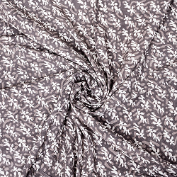 〔1m単位切り売り〕昔ながらの木版泥染め　ダブプリント　グレー系〔幅約113cm〕 - サブ4