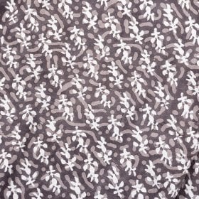 〔1m単位切り売り〕昔ながらの木版泥染め ダブプリント グレー系〔幅約113cm〕(MB-RSCLTH-1670)