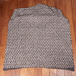 〔1m単位切り売り〕昔ながらの木版泥染め　ダブプリント　グレー系〔幅約115cm〕 - サブ2