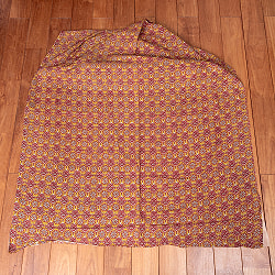 〔各色あり〕〔1m単位切り売り〕テキスタイルの伝統息づくインドから　昔ながらの伝統模様布〔幅約113cm〕 - サブ2