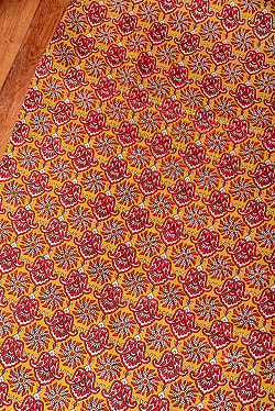 〔各色あり〕〔1m単位切り売り〕テキスタイルの伝統息づくインドから　昔ながらの伝統模様布〔幅約113cm〕 - サブ3