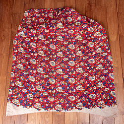 〔各色あり〕〔1m単位切り売り〕ジャイプル　職人手作り木版染め　色彩美しいボタニカルデザイン　おしゃれ　生地　花柄　テーブルクロス　刺繍素材などへ〔幅約106.5cm〕 - サブ2