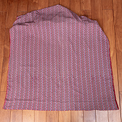 〔各色あり〕〔1m単位切り売り〕南インドのジグザグ模様　シェブロン・ストライプ布〔幅約109cm〕 - サブ2