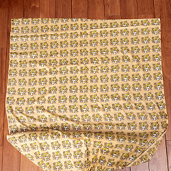 〔1m単位切り売り〕インドの伝統と不思議が融合　おもしろデザイン布　ターバンおじさま柄〔幅約109cm〕 - サブ2