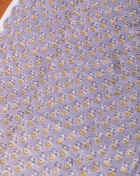 〔1m単位切り売り〕ジャイプル 職人手作り木版染め 色彩美しいボタニカルデザイン〔幅約108cm〕〔グレー系 小花柄〕 おしゃれ 生地 テーブルクロス 手芸素材などへ