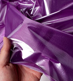 〔1m単位切り売り〕インドの伝統模様布 - 無地 紫〔幅100cm〕 - サブ5