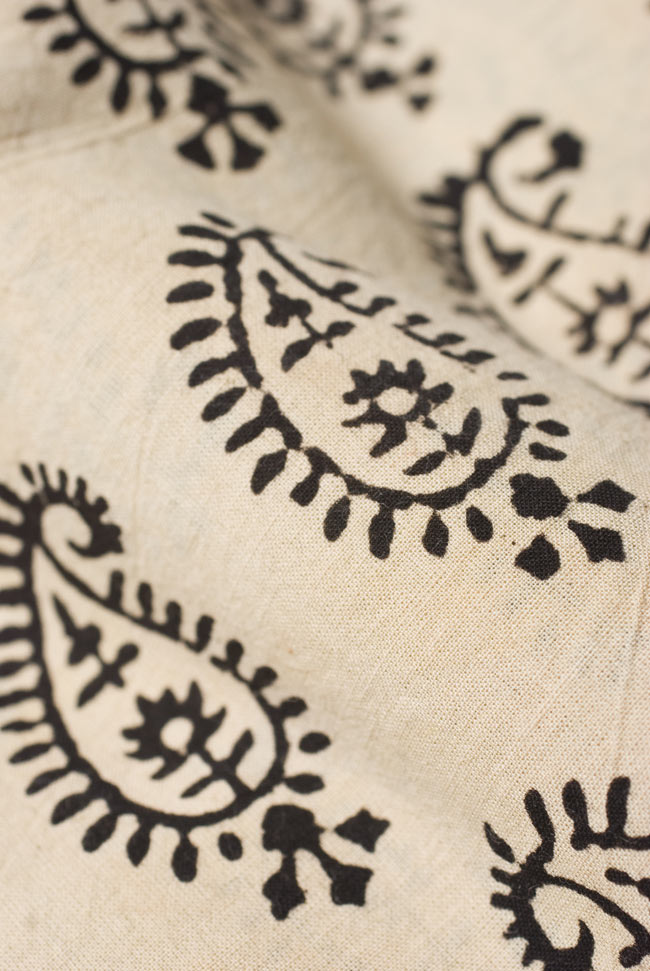 〔1m単位切り売り〕カッチの草木染め布〔幅110cm〕 4 - 柔らかなコットンが魅力的です。