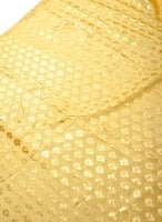 〔1m切り売り〕グリッターボタニカルのサテン楊柳布〔幅約113cm〕 - 黄色の商品写真