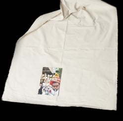 〔1m単位切り売り〕厚手コットンのナチュラルファブリック(キャンバス地) 　オフホワイト〔幅113cm程度〕 - サブ5