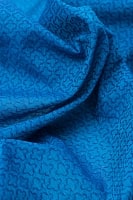 〔1m切り売り〕インドのシンプルコットン布  - 小花ブルー 〔幅約110cm〕の商品写真