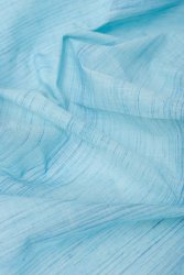 〔1m単位切り売り〕インドのパステルカラークロス - 水色ストライプ 〔幅約111cm〕の商品写真