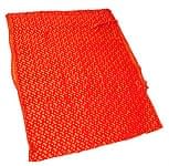 インド模様の厚手光沢布 - 赤[5cm角はぎれ]の商品写真