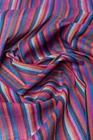 〔1m切り売り〕南インドのストライプ布 - 紫系 〔幅約108cm〕の商品写真