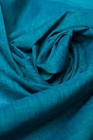 〔1m切り売り〕インドのシンプルコットン布 - 青緑〔幅約114cm〕の商品写真