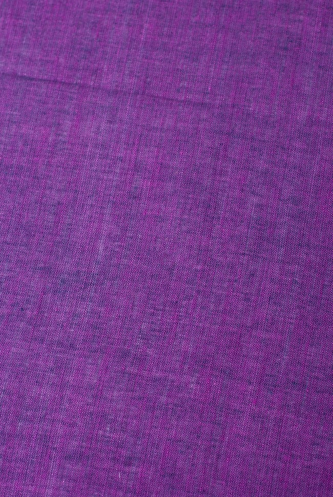 〔1m単位切り売り〕インドのシンプルコットン布  - ムラサキ〔幅約113cm〕の写真切り売り,量り売り布,アジア布 量り売り,手芸,裁縫,生地,アジアン,ファブリック