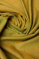 〔1m切り売り〕インドのシンプルコットン布  - 黄土グリーン〔幅約113cm〕の商品写真