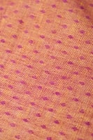 〔1m切り売り〕南インドのハーフボーダー・コットン生地 -  - 黄・ピンク系〔幅約109cm〕の商品写真