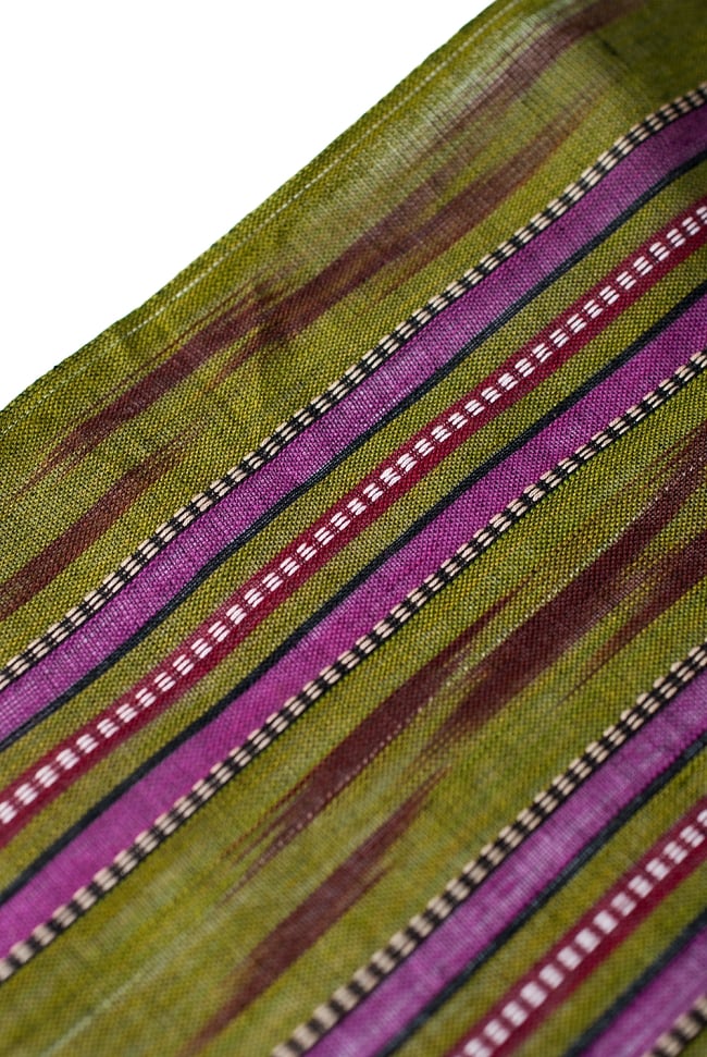 〔1m単位切り売り〕インドの絣織り布 〔幅約108cm〕 3 - 端の部分の処理です。