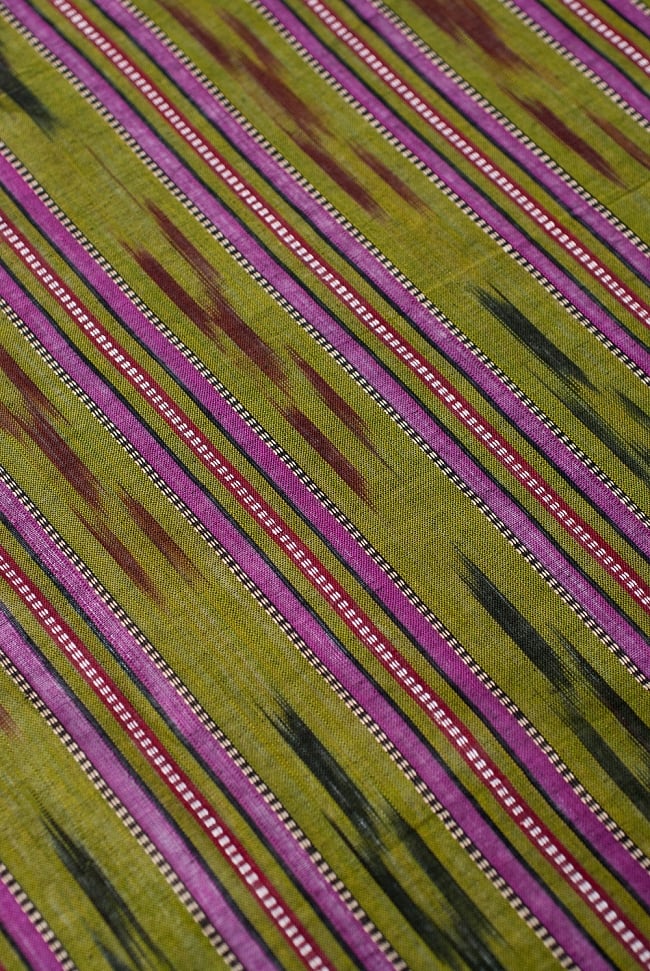 〔1m単位切り売り〕インドの絣織り布 〔幅約108cm〕の写真