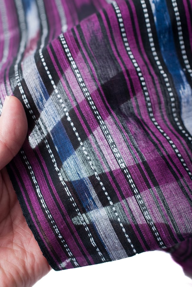 〔1m切り売り〕インドの絣織り布 〔幅約113cm〕 5 - さまざまな手芸へ。想像が広がる布です。