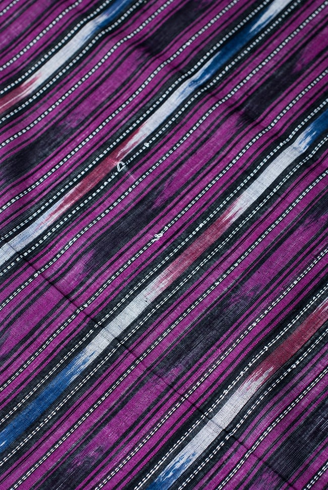 〔1m単位切り売り〕インドの絣織り布 〔幅約113cm〕の写真イカット,かすり織り、絣、切り売り,量り売り布,アジア布 量り売り,手芸,裁縫,生地,アジアン,ファブリック