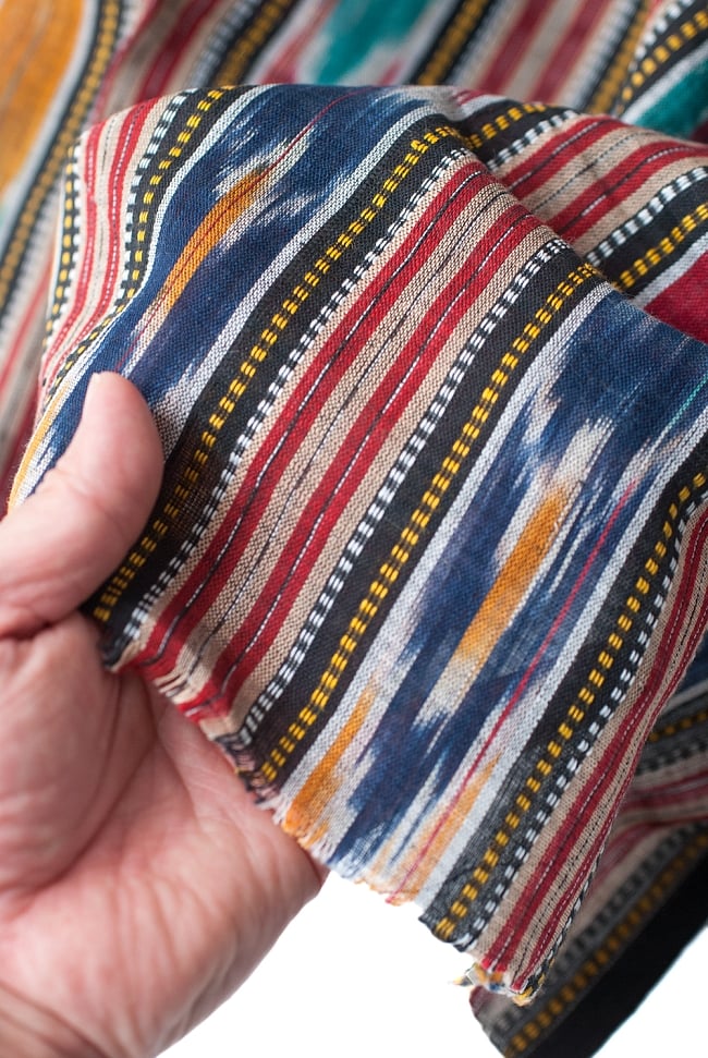 〔1m切り売り〕インドの絣織り布 〔幅約112cm〕 5 - さまざまな手芸へ。想像が広がる布です。