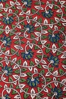 〔1m切り売り〕南インドの花柄コットン布〔幅約119cm〕の商品写真