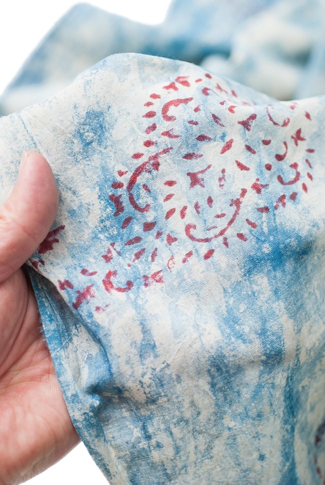 〔1m切り売り〕インドのバティック風染め布〔幅約117cm〕 5 - さまざまな手芸へ。想像が広がる布です。