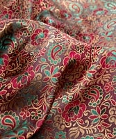 〔1m切り売り〕インドの伝統模様布〔114cm〕 - マルーンの商品写真