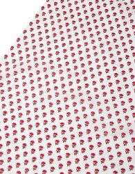 〔1m単位切り売り〕インドの伝統模様 セリグラフィープリント布〔109cm〕の商品写真