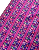 〔1m切り売り〕インドのゴージャス刺繍伝統模様布〔113cm〕 - パープル系の商品写真