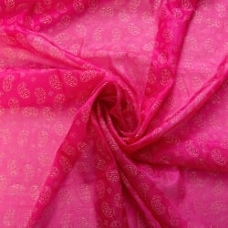 〔1m単位切り売り〕インドのエンボスペイズリー模様布〔各色あり〕 - サブ4