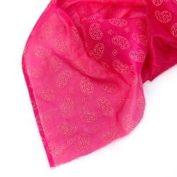 〔1m単位切り売り〕インドのエンボスペイズリー模様布〔各色あり〕 - サブ5