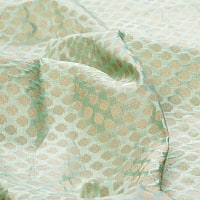 〔1m切り売り〕インドの伝統模様布〔幅約110cm〕 - グリーンの商品写真