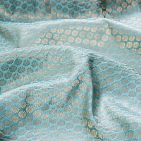 〔1m切り売り〕インドの伝統模様布〔幅約112cm〕 - 緑青の商品写真
