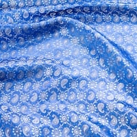 〔1m切り売り〕インドの伝統模様布〔幅約119cm〕 - 青紫の商品写真
